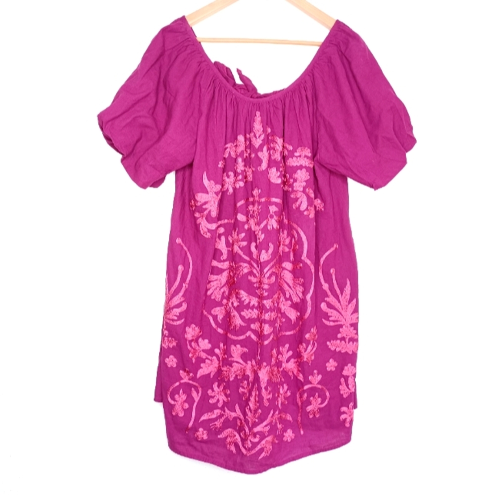 NWT Free People Fiona Embroidered Mini Dress - Picture 2 of 15